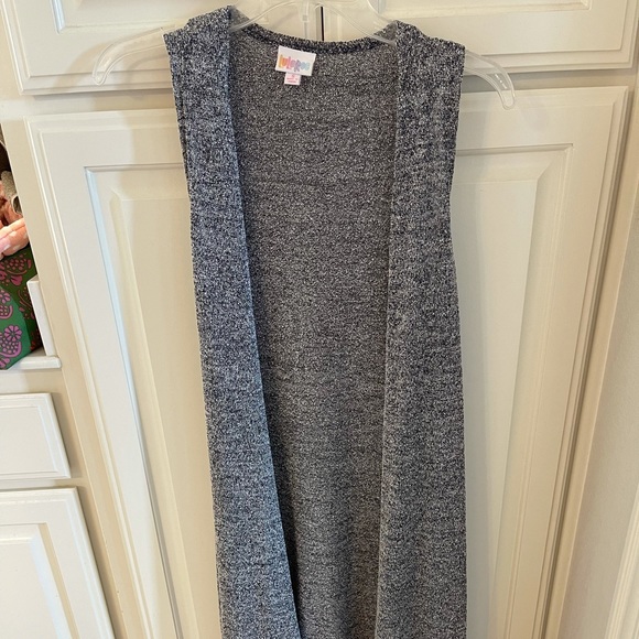 LuLaRoe long navy vest